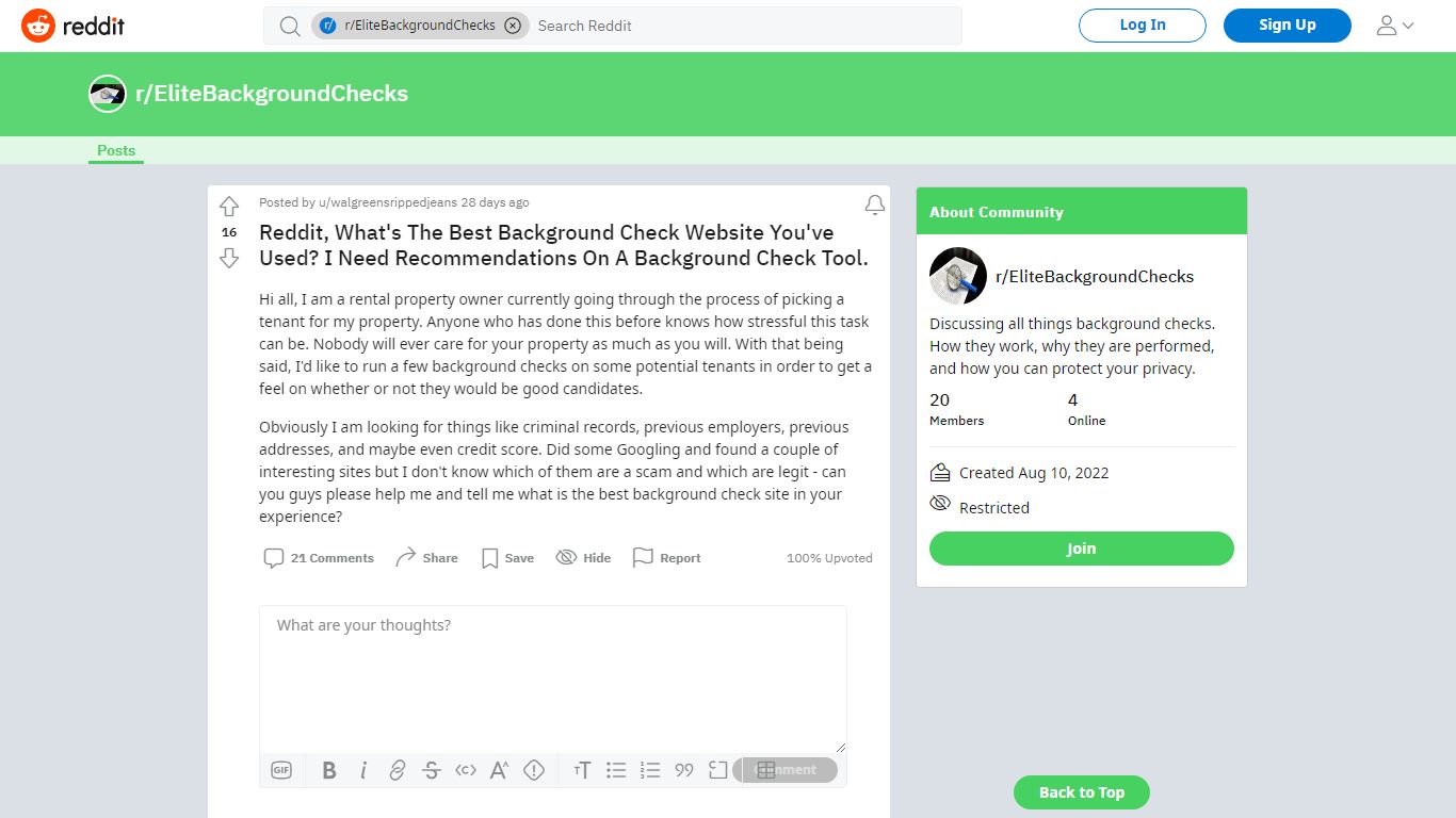 Reddit, What's The Best Background Check Website You've Used? I Need ...